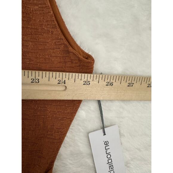 NWT Liz Claiborne Brown Knit Dress XXL 2XL Office Mature - Picture 5 of 6